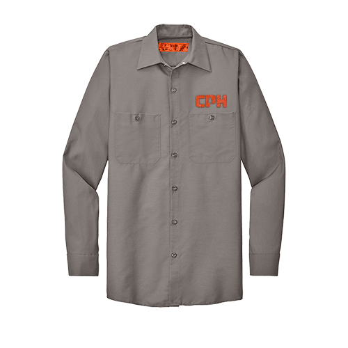 SP14 Red Kap Industrial Work Shirt With Custom TPU Flexpatch