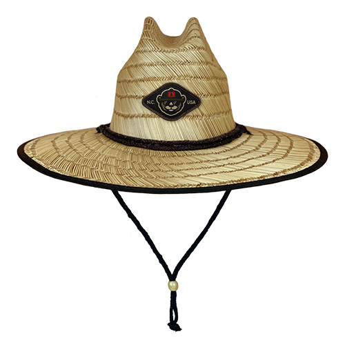 Woven Patch Brand Logo 8030B Straw Lifeguard Hats 2