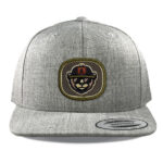 Heather Grey Yupoong 6089 Flat Bill Snapback