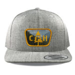 Heather Grey Yupoong 6089 Flat Bill Snapback