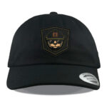Black Yupoong 6245 Dad Hat