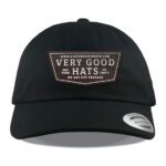 Black Yupoong 6245 Dad Hat
