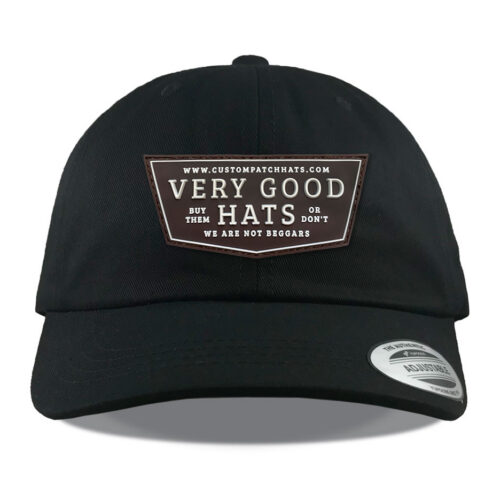 Y6245 Black Pvc Very Good Patch Hats