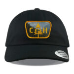 Black Yupoong 6245 Dad Hat
