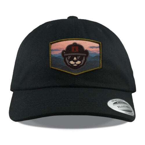 Y6245 Black Sublimated Patch Hats