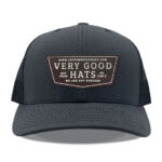 Charcoal/Black Yupoong 6606 Mid Profile Trucker