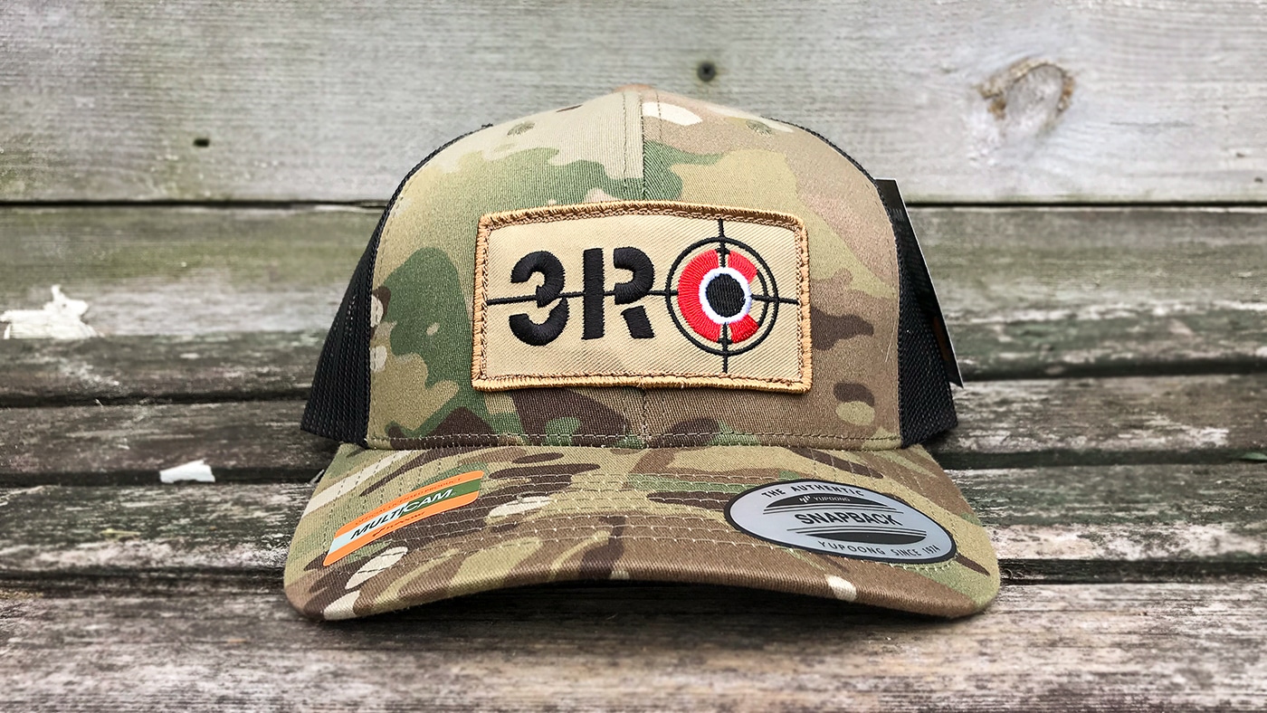 Yupoong 6606 Multi Cam Embroidered Patch Hat 2 hunting cap with cool logo design