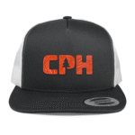 Charcoal/White Yupoong 6006 Flat Bill Snapback