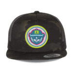 Multicam Black Yupoong 6006 Flat Bill Trucker