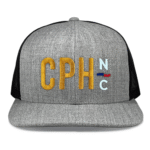Heather Grey/Black Richardson 511 Flat Bill Snapback