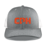 Heather Grey/White Richardson 112 Mid Profile Trucker