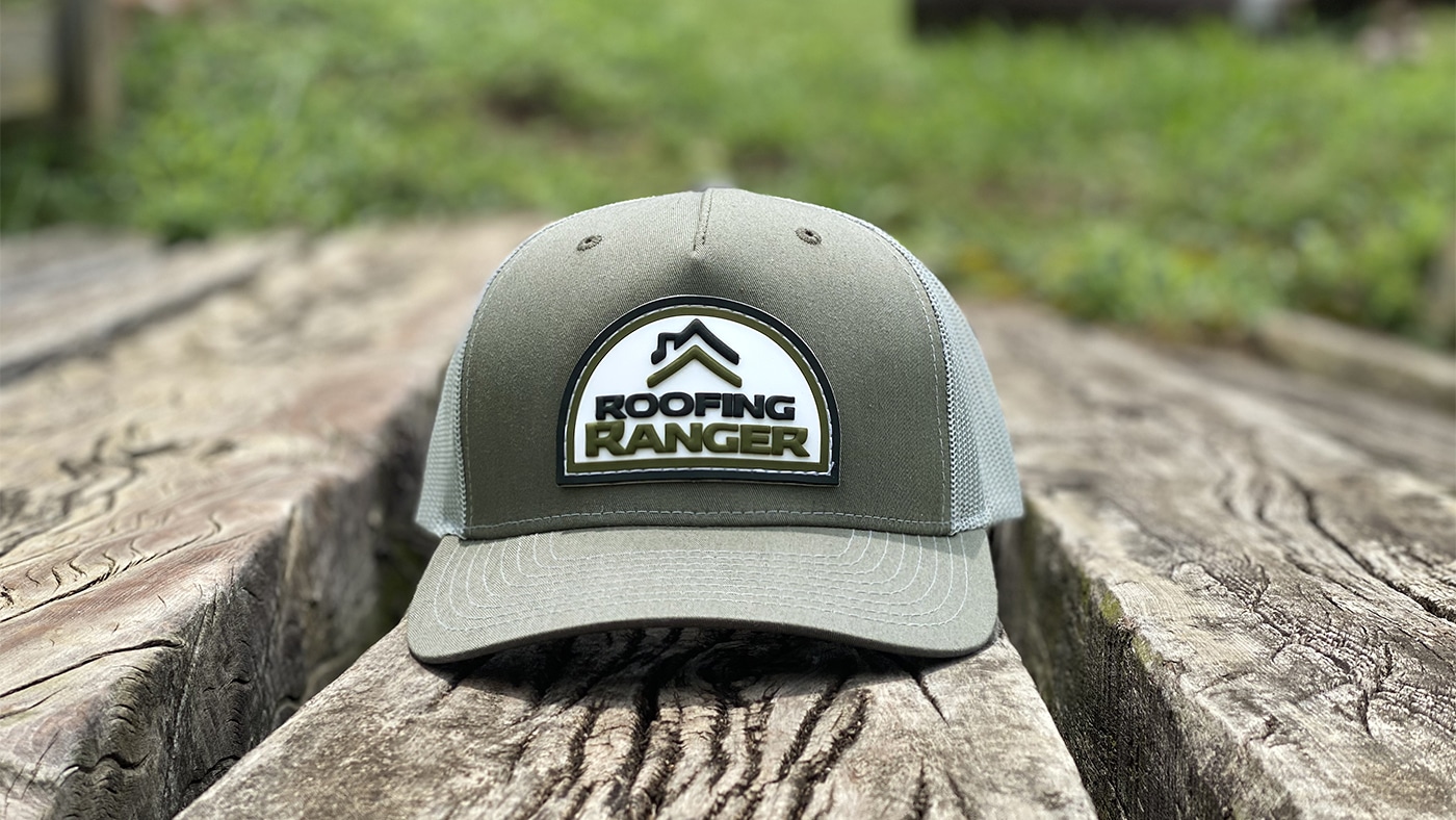 Roofing Company logo on a custom patch hat