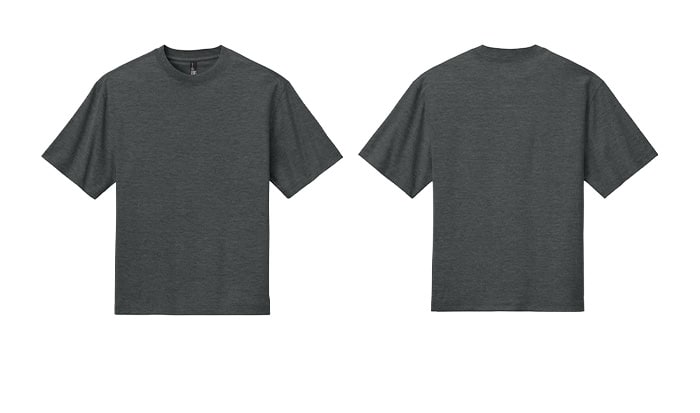 DT6065 District Heavyweight T-shirt | Heathered Charcoal