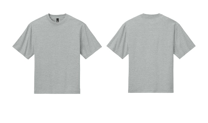 DT6065 District Heavyweight T-shirt | Light Heather Grey