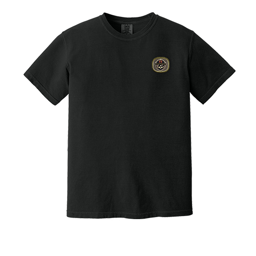 Heavyweight tshirts with Embroidered Patches