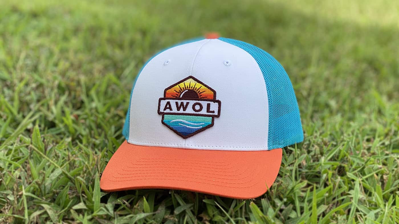 custom-patch-hat-color-coordinated-115-hat Neon mesh customized cap for outdoor event