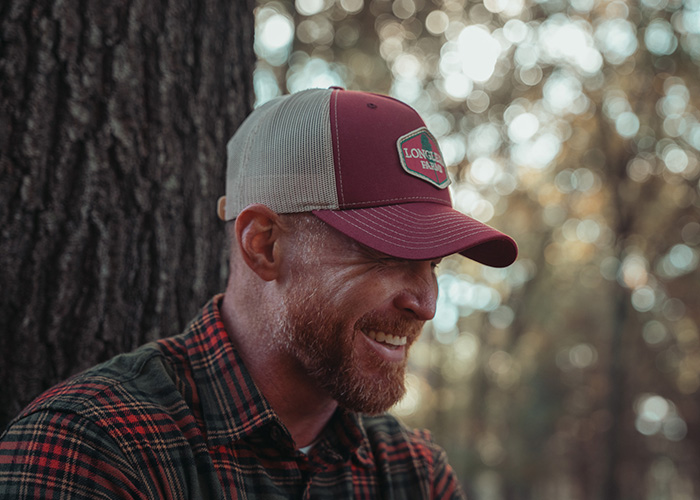 Custom patch hat with mesh siding