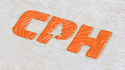 Textured 3D TPU applique for apparel and hats