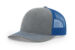 The hat your brand deserves.
Bulk Richardson 112s with embroidery or patches. Richardson 112 Trucker - Color: Heather Grey/Royal