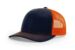 Richardson 112 Trucker Navy Orange Mesh Cap