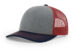 Richardson R112 Trucker HEather Grey Cardinal Navy Richardson R112 Trucker HEather Grey Cardinal Navy