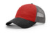 Richardson 111P Garment Washed Trucker | Red_Charcoal_Black