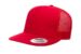 Yupoong 6006 Flat Bill Trucker Red Hat Yupoong 6006 Flat Bill Trucker Red Hat