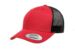 Yupoong 6606 Retro Tucker Red Black Hat Yupoong 6606 Retro Tucker Red Black Hat