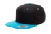 Yupoong Classic Snapback Black Teal Hat Yupoong Classic Snapback Black Teal Hat