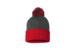 Sportsman Pom Pom SP15 Dark Heather Grey Red Cap Sportsman Pom Pom SP15 Dark Heather Grey Red Cap