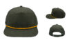 Lost Hat Co Solid Goat Rope Hat - Color: Olive Lost Hat Co Goat Rope Solid Olive Hat