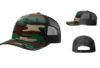 Richardson R112PFP Printed Five Panel Trucker Green Camo Black Hat Richardson R112PFP Printed Five Panel Trucker Green Camo Black Hat