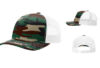 Richardson R112PFP Printed Five Panel Trucker Green Camo White Hat Richardson R112PFP Printed Five Panel Trucker Green Camo White Hat