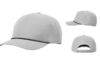 Richardson R355 Laser Perf Performance Rope Cap Silver Black Silver Hat Richardson R355 Laser Perf Performance Rope Cap Silver Black Silver Hat