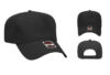 OTTO 31 069 5 Panel Baseball Cap - Color: Black OTTO 31 069 5 Panel Low Crown Baseball Cap Black Cap