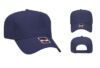 OTTO 31 069 5 Panel Baseball Cap - Color: Navy OTTO 31 069 5 Panel Low Crown Baseball Cap Navy Cap