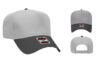 OTTO 31 069 5 Panel Baseball Cap - Color: Blk/Gry OTTO 31 069 5 Panel Low Crown Baseball Cap Royal Black Blk Gry Cap
