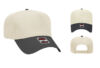 OTTO 31 069 5 Panel Baseball Cap - Color: Blk/Ntrl OTTO 31 069 5 Panel Low Crown Baseball Cap Royal Black Blk Natl Cap