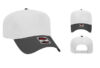 OTTO 31 069 5 Panel Baseball Cap - Color: Blk/Wht OTTO 31 069 5 Panel Low Crown Baseball Cap Royal Black Blk Wht Cap