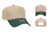 OTTO 31 069 5 Panel Baseball Cap - Color: Dk Grn/Kha OTTO 31 069 5 Panel Low Crown Baseball Cap Royal Black Dk Grn Kha Cap