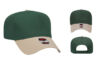 OTTO 31 069 5 Panel Baseball Cap - Color: Kha/Dk.Grn OTTO 31 069 5 Panel Low Crown Baseball Cap Royal Black Kha Dk.Grn Cap