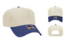 OTTO 31 069 5 Panel Baseball Cap - Color: Nvy/Ntrl OTTO 31 069 5 Panel Low Crown Baseball Cap Royal Black Ryl Natl Cap
