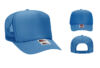 OTTO 39 165 High Crown Foam Trucker Columbia Blue hat OTTO 39 165 High Crown Foam Trucker Columbia Blue hat