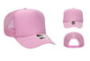 OTTO 39 165 High Crown Foam Trucker Pink hat OTTO 39 165 High Crown Foam Trucker Pink hat