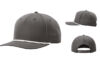 Richardson R258 5 Panel Classic Rope Cap Dark Grey White Cap Richardson R258 5 Panel Classic Rope Cap Dark Grey White Cap