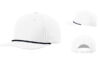 Richardson R258 5 Panel Classic Rope Cap White Navy Cap Richardson R258 5 Panel Classic Rope Cap White Navy Cap