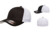 Flexfit Fitted Mesh Cap FF6511 Black White Flexfit Fitted Mesh Cap FF6511 Black White