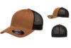 Flexfit Fitted Mesh Cap FF6511 Caramel Black Flexfit Fitted Mesh Cap FF6511 Caramel Black