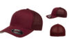 Flexfit Fitted Mesh Cap FF6511 Cranberry Flexfit Fitted Mesh Cap FF6511 Cranberry