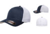 Flexfit Fitted Mesh Cap FF6511 Navy White Flexfit Fitted Mesh Cap FF6511 Navy White